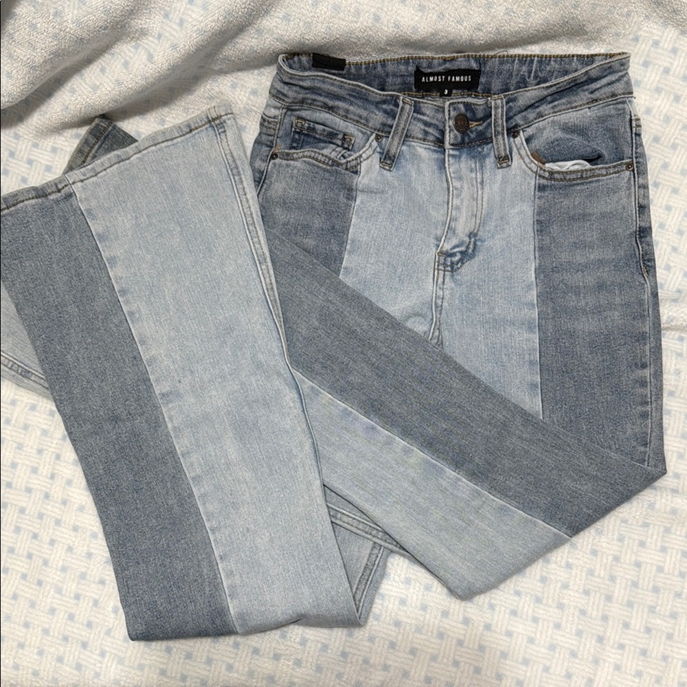 Light Blue Patchwork Jeans